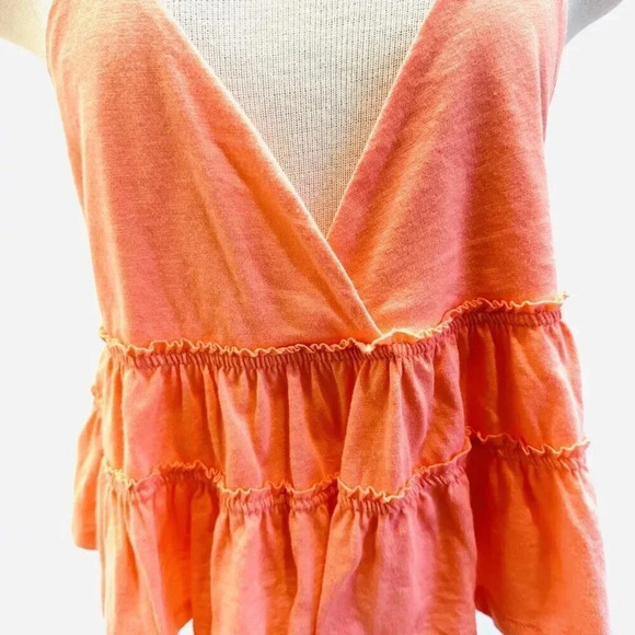 NWT SO GOODS FOR LIFE Juniors Sleeveless Straps Pullover V-Neck Coral Shirt XXL - Picture 3 of 9